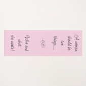 Ermutigung zur Yoga-Matte, starke Frau Yogamatte (Vorderseite (Horizontal))