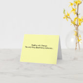 Ermutigungs-Karte - beschäftigend Änderung Karte (Gelbe Blume)