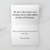 Ermutigungs-Karte: Felsige Küstenlinie am Karte (Innenseite)