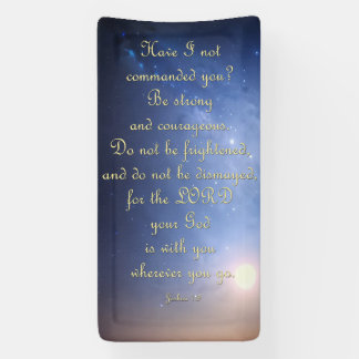 Ermutigungsbanner - Joshua 1:9 Banner