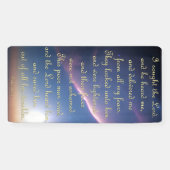 Ermutigungsbanner - Psalm 34:4-6 Banner (Horizontal)