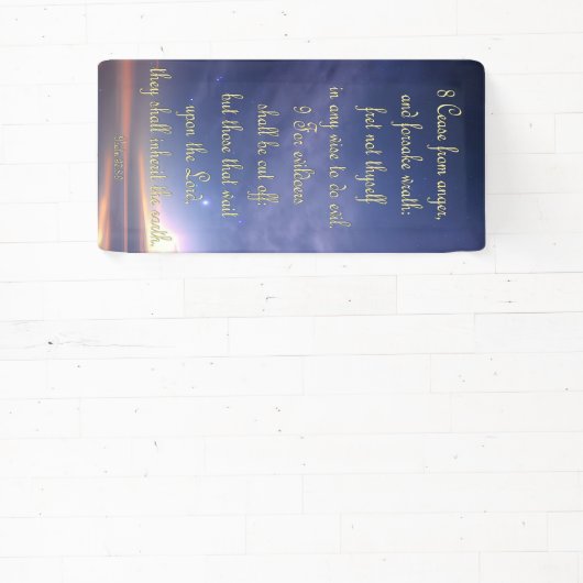 Ermutigungsbanner - Psalm 37:8-9 Banner (InSitu)