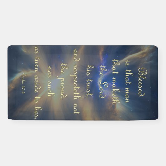 Ermutigungsbanner - Psalm 40:4 Banner (Horizontal)