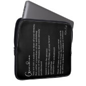 Ermutigungsgedicht des Wächter Laptopschutzhülle (Vorne Rechts)