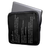Ermutigungsgedicht des Wächter Laptopschutzhülle (Vorderseite Links)