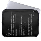 Ermutigungsgedicht des Wächter Laptopschutzhülle (Vorderseite)