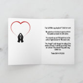 Ermutigungskarte des christlichen Betreuers Karte (Innenseite)