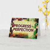 Ermutigungskarte - Fortschritt nicht perfekt Karte (Gelbe Blume)