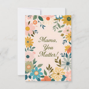 Ermutigungskarte für die Mama Dankeskarte