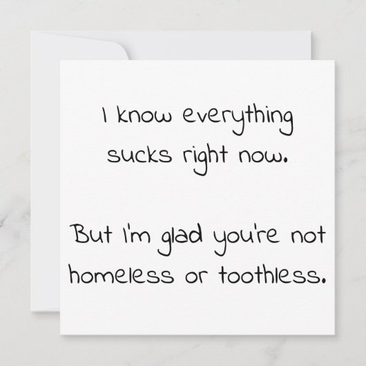 Ermutigungskarte für echte Hausfrauen-Fans (Vorderseite)