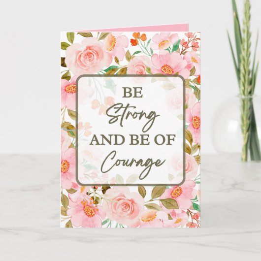 Ermutigungskarte für schwierige Zeiten z.B. Krankh Ankündigung (Vorderseite)