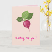 Ermutigungskarte "Ich bin hinter dir" (gefaltet) Karte (Gelbe Blume)