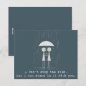 Ermutigungskarte | Karte für Freunde, die durch ge (Vorne/Hinten)