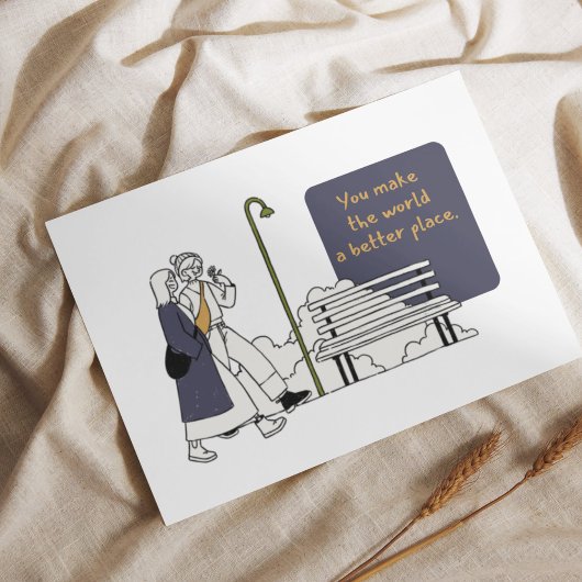 Ermutigungskarte Postkarte