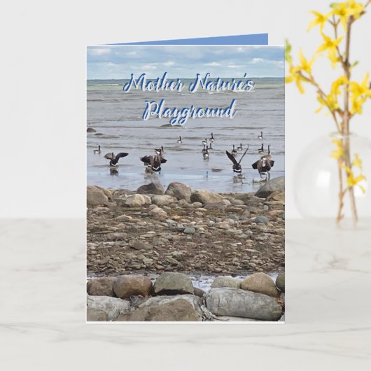 Ermutigungskarte "Spielplatz der Mutter Natur" Karte (Gelbe Blume)