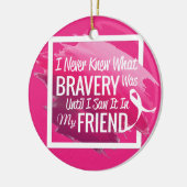 Ermutigungswörter für einen tapferen Freund mit Keramik Ornament (Links)