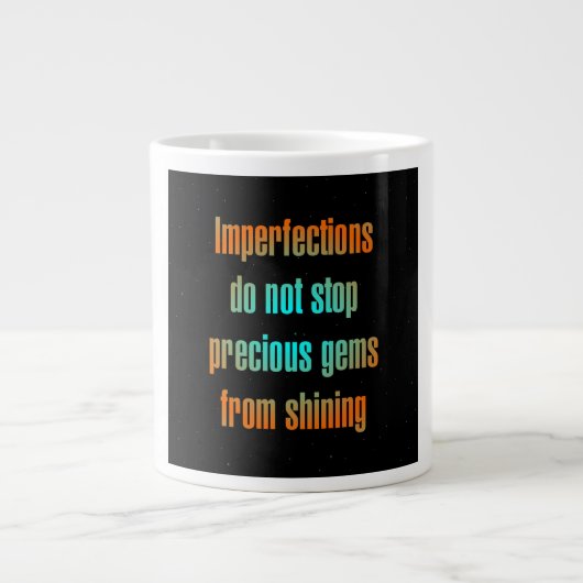 Ermutigungszitat # 105 Jumbo-Tasse (Vorderseite)