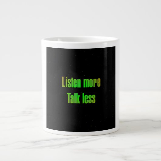 Ermutigungszitat # 114 Jumbo-Tasse (Vorderseite)
