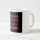 Ermutigungszitat # 127 Jumbo-Tasse (Vorderseite Rechts)