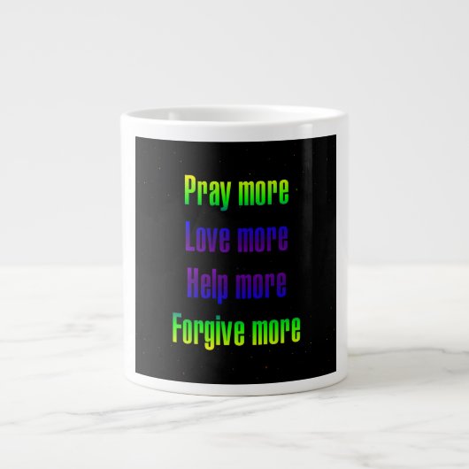 Ermutigungszitat # 128 Jumbo-Tasse (Vorderseite)