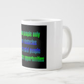 Ermutigungszitat # 135 Jumbo-Tasse (Vorderseite Rechts)