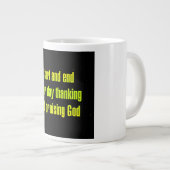 Ermutigungszitat # 140 Jumbo-Tasse (Vorderseite Rechts)