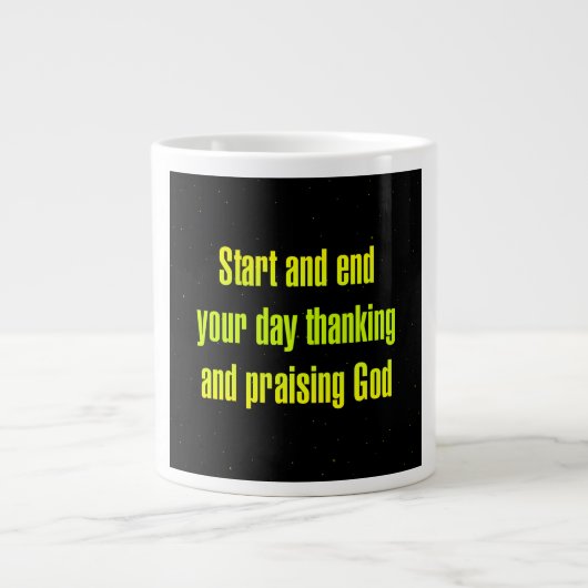 Ermutigungszitat # 140 Jumbo-Tasse (Vorderseite)