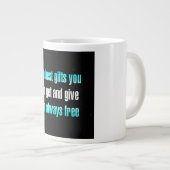 Ermutigungszitat # 148 Jumbo-Tasse (Vorderseite Rechts)