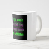 Ermutigungszitat # 156 Jumbo-Tasse (Vorderseite Rechts)