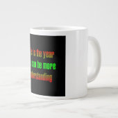 Ermutigungszitat # 164 Jumbo-Tasse (Vorderseite Rechts)