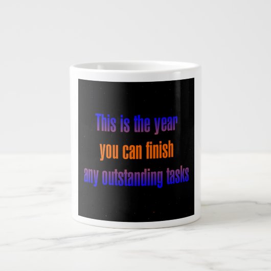 Ermutigungszitat # 182 Jumbo-Tasse (Vorderseite)