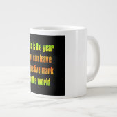 Ermutigungszitat # 203 Jumbo-Tasse (Vorderseite Rechts)