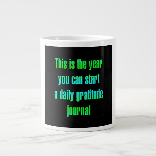Ermutigungszitat # 218 Jumbo-Tasse (Vorderseite)