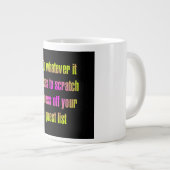 Ermutigungszitat # 21 Jumbo-Tasse (Vorderseite Rechts)