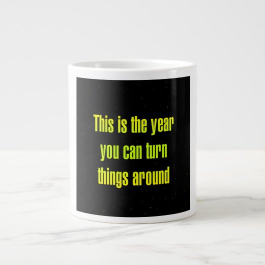 Ermutigungszitat # 242 Jumbo-Tasse (Vorderseite)