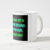 Ermutigungszitat # 243 Jumbo-Tasse (Vorderseite Rechts)