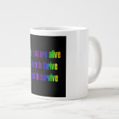 Ermutigungszitat # 245 Jumbo-Tasse (Vorderseite Rechts)