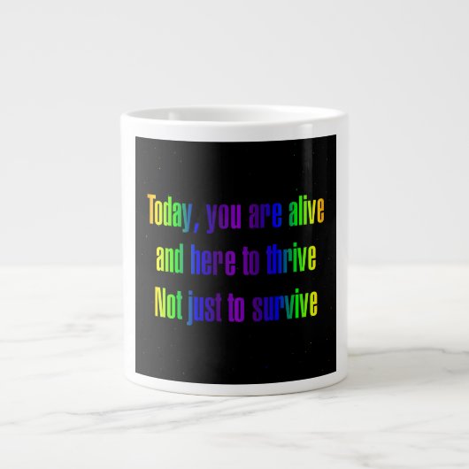 Ermutigungszitat # 245 Jumbo-Tasse (Vorderseite)