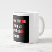 Ermutigungszitat # 254 Jumbo-Tasse (Vorderseite Rechts)