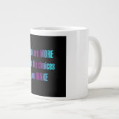 Ermutigungszitat # 265 Jumbo-Tasse (Vorderseite Rechts)