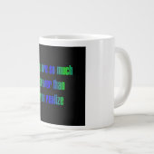 Ermutigungszitat # 268 Jumbo-Tasse (Vorderseite Rechts)