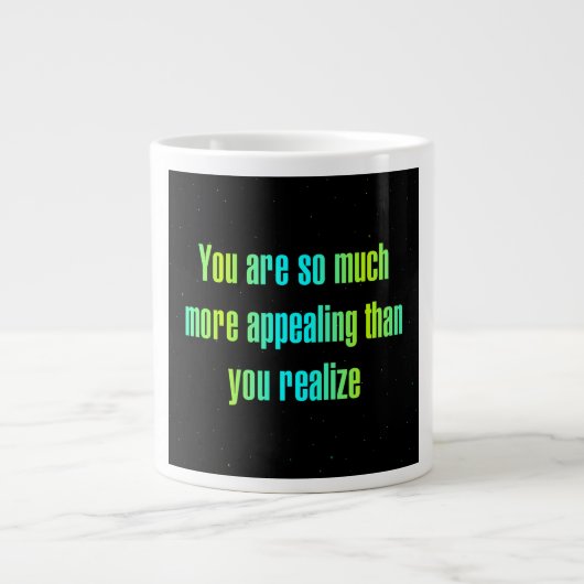 Ermutigungszitat # 272 Jumbo-Tasse (Vorderseite)
