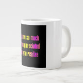 Ermutigungszitat # 273 Jumbo-Tasse (Vorderseite Rechts)