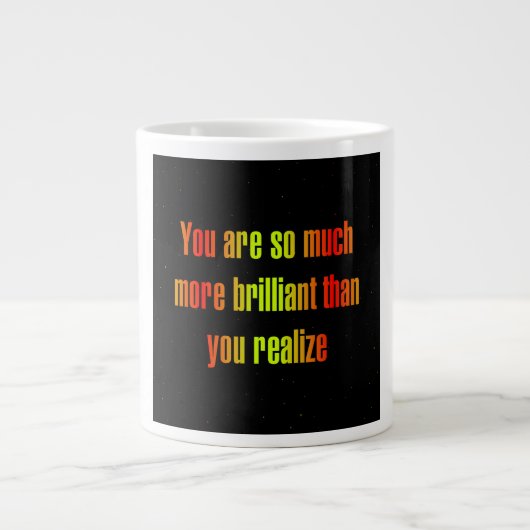 Ermutigungszitat # 278 Jumbo-Tasse (Vorderseite)