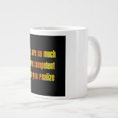Ermutigungszitat # 280 Jumbo-Tasse (Vorderseite Rechts)