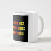 Ermutigungszitat # 281 Jumbo-Tasse (Vorderseite Rechts)
