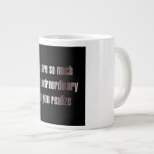 Ermutigungszitat # 288 Jumbo-Tasse (Vorderseite Rechts)