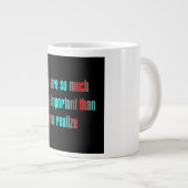 Ermutigungszitat # 290 Jumbo-Tasse (Vorderseite Rechts)