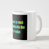 Ermutigungszitat # 294 Jumbo-Tasse (Vorderseite Rechts)
