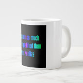 Ermutigungszitat # 304 Jumbo-Tasse (Vorderseite Rechts)